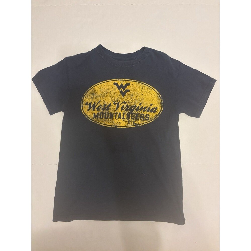 Couture West Virginia Mountaineers Black Gold Shirt Top Tee Size S
